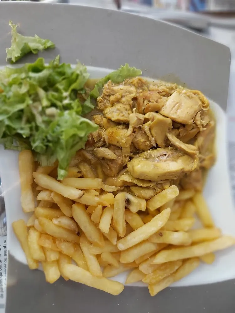 Poulet Curry Frites